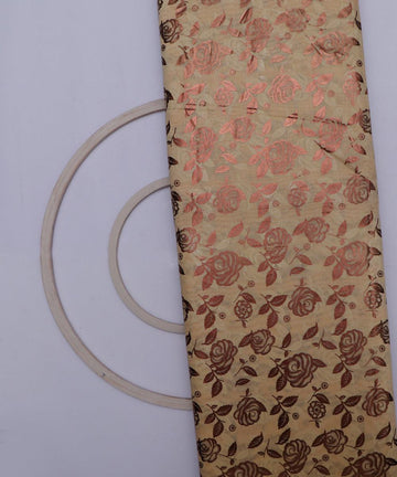 chanderi printed fabric
